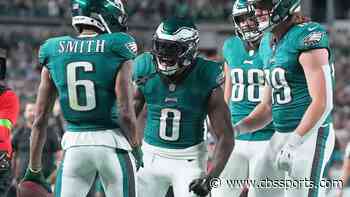 Eagles top Vikings thanks to dominant rushing attack. Plus, NFL and college football best bets, predictions
