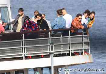 Brassic cast and crew spotted filming at Seacombe Ferry Terminal