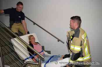 Löhne: Rettungstuch erleichtert Feuerwehr die Arbeit
