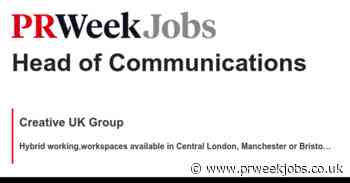 Creative UK Group: Head of Communications