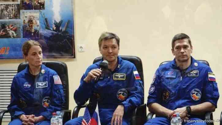 One American, two Russians blast off in Russian spacecraft heading to International Space Station