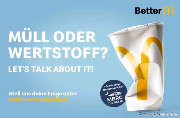 Durch kritische Fragen die Umwelt schützen: McDonald's verbindet Dialogangebot mit besonderer Spendenaktion