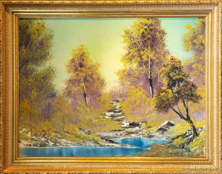 The First Work Completed During Bob Ross’s ‘The Joy of Painting’ TV Show is Up for Sale for $9.85 M.
