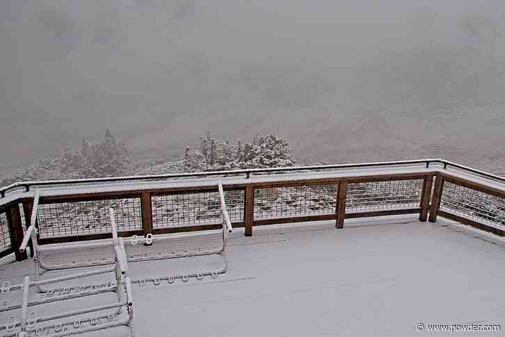 Colorado Ski Area Documents First Snowfall Of The Season