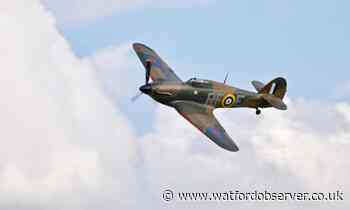 RAF Hurricane spotted over South Oxhey yesterday evening