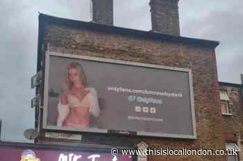 OnlyFans billboard appears next to Bruce Grove youth centre