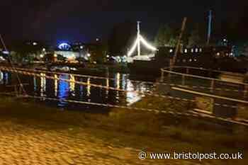Car 'rolls into Bristol harbour' as tape placed across harbour wall