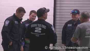 Members of Virginia Beach-based Virginia Task Force 2 head to the northeast ahead of Hurricane Lee