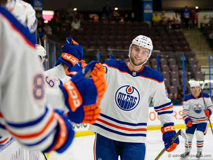Beau Akey, Jake Sloan lead list of pleasant surprises as Oilers Rookies outclass Jets 3-1