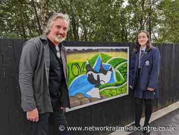 Saddleworth pupils artwork shows pride in place at Greenfield station