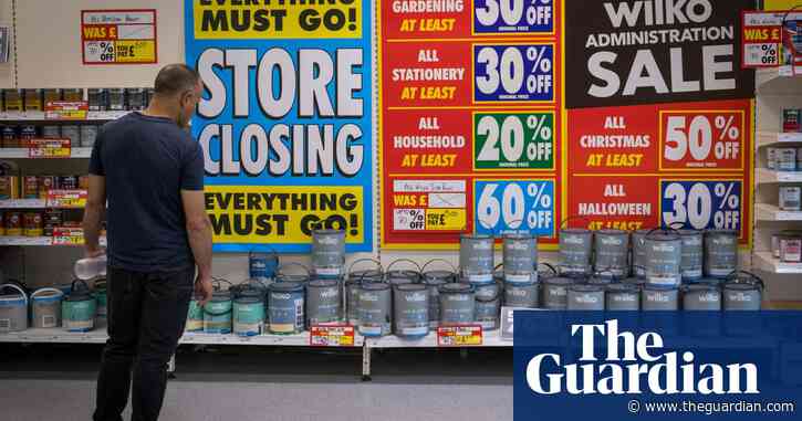 Number of firms in England and Wales going bust in August rises by a fifth