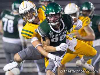 Huskies stumble at Griffiths; loss to Alberta snaps home win streak at 19