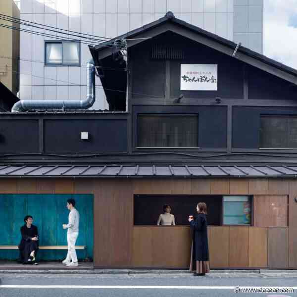 G Architects Studio clad Kyoto coffee stand in rapidly oxidised copper