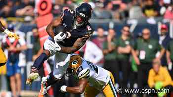 Bears need DJ Moore involved more as they try to snap 11-game skid