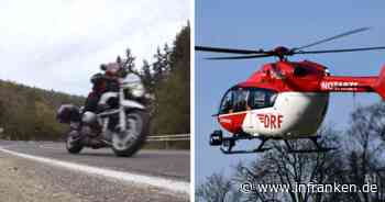 B286 im Kreis Kitzingen: Schwerer Verkehrsunfall - Biker lebensgefährlich verletzt