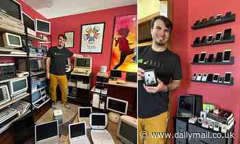 Meet the world's ultimate Apple superfan: Single father, 29, has more than 100 devices worth $36,000 - and even named his daughter after Steve Jobs' child, Lisa