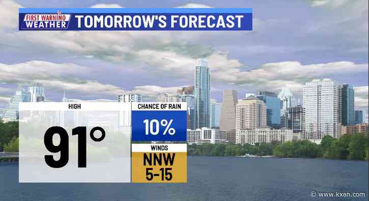 A few leftover showers as drying trend begins