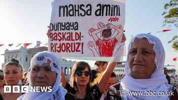 Mahsa Amini: Protesters mark one year since death of Iranian student