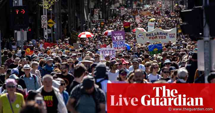 Australia news live: Garrett urges ‘once in a lifetime’ yes vote as Burney tells pro-voice rally crowds ‘history is truly calling’