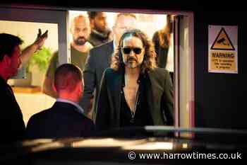 Russell Brand speaks to fans amid rape allegations