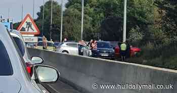 Three-car crash closes A63 in Hull a day after fatal collision