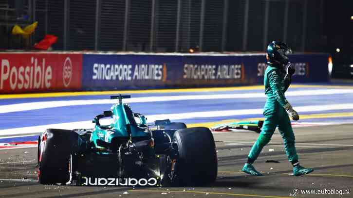 Lance Stroll mist GP van Singapore na crash