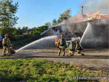 Fire destroys unoccupied building in Ramsayville
