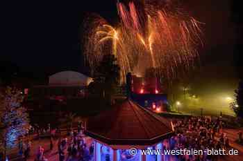 Ein Feuerwerk für die „Blaue Burg“ in Bad Lippspringe