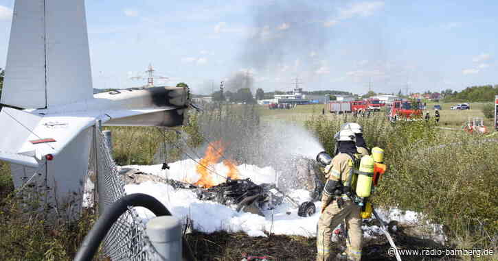Flugzeugabsturz in Bamberg: Maschine in zwei Teile zerrissen