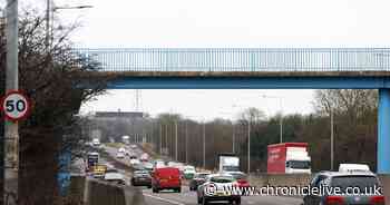 Section of A1 in Gateshead set for overnight closure as part of widening scheme