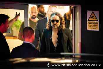 Russell Brand performs in Wembley amid rape allegation
