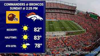 A sunny, warm Sunday ahead