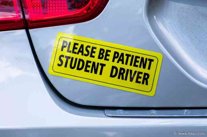 What's with all the student driver stickers?