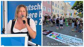 AfD und „Mühldorf ist bunt“ – Am Stadtplatz prallten die Gegensätze aufeinander
