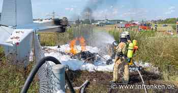 Flugplatz Bamberg-Breitenau: Kleinflugzeug stürzt beim Start ab