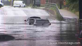 Flash flood warning for parts of Cook County, Lake County in Indiana extended until 5 p.m.