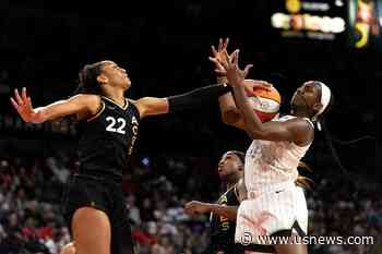 Wilson Scores Career Playoff High 38, Aces Beat Sky 92-70 to Sweep First-Round Series