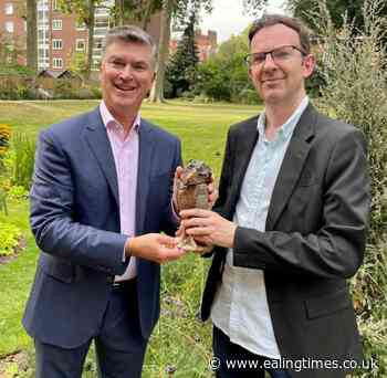 Rare Wally Bird statue returned to Ealing after two decades