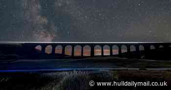 Stunning image of Milky Way captured above Yorkshire viaduct