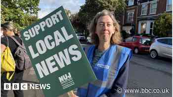 Northamptonshire journalists strike in pay dispute