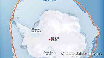 Antarctica's sea-ice levels are at a 'mind-blowing' historic low - with an area five time the size of the British Isles missing ice, study finds