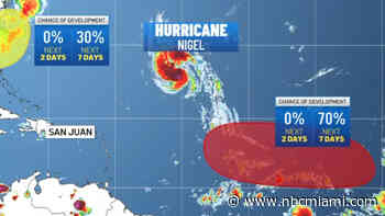 Hurricane Nigel forms in Atlantic, expected to rapidly intensify into major storm