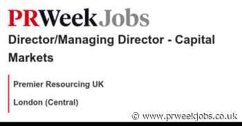 Premier Resourcing UK: Director/Managing Director - Capital Markets