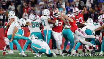 Patriots' Brenden Schooler explains unusual motion shift on blocked field goal in Week 2 loss to Dolphins