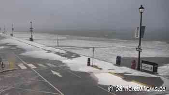 Hailstorm showers Wasaga Beach