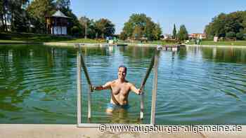 Im Naturfreibad in Haunstetten ist die Badesaison noch nicht vorbei