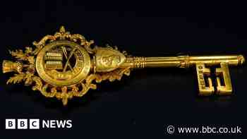 Andrew Carnegie: Gold key gift celebrates theatre makeover