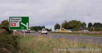 Two people remain in hospital with serious injuries after HGV involved in collision with four vehicles on A1 in Northumberland
