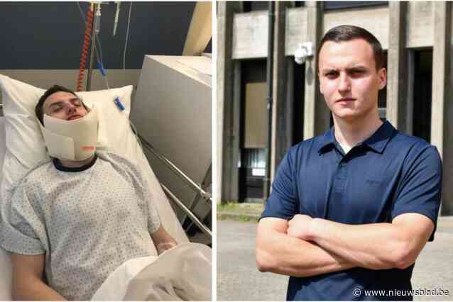 Man die kin Aaron (24) middendoor sloeg moet niet naar de cel, maar toch is slachtoffer opgelucht: “Dat hij niet vrijuit gaat is voor mij belangrijker”