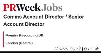Premier Resourcing UK: Comms Account Director / Senior Account Director